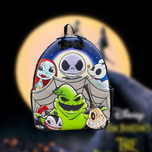 Loungefly Nightmare Before Christmas Family Chibi Mini Backpack